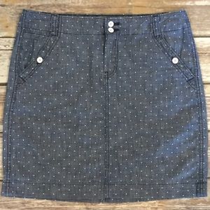 Tommy Hilfiger • Chambray Polka Dot Skirt- Size 4